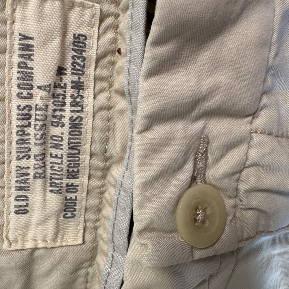 VTG Y2K Old Navy Surplus Khaki Chino Shorts Mens 40 Preppy Golfcore‎ - Picture 4 of 8